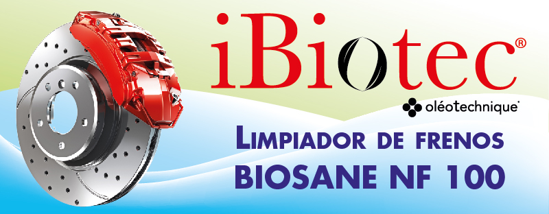 IBIOTEC BIOSANE NF 100 aerosol 650 ML limpiador antipolvo de frenos de gran eficacia. Velocidad de evaporación ultrarrápida. Garantizado sin n-hexano neurotóxico, sin acetona, sin disolventes clorados, sin aromas. Previene el desgaste prematuro de pastillas y discos. Bomba limpiadora de frenos. Aerosol limpiador de frenos. Limpiador de frenos barato. Limpiador de frenos Ibiotec.